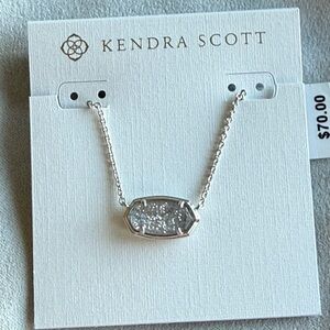 NWT Kendra Scott Silver Elisa Necklace